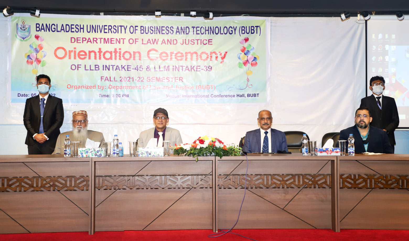 Orientation ceremony of LLB Intake 45 and LLM Intake 39