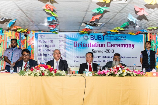 Orientation Ceremony for Students of Spring Semester - 2019 at BUBT