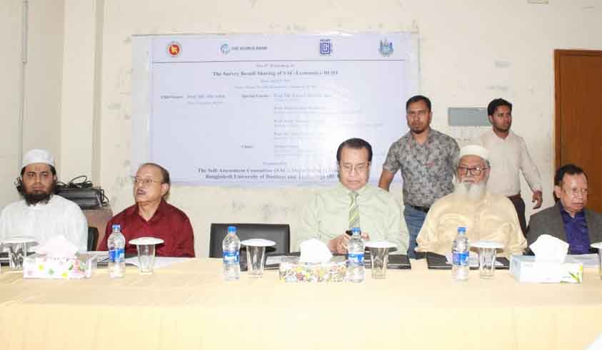 Workshop on Result Sharing of SAC-Economics BUBT, 2018